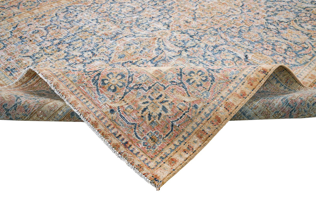 4x7 Beige and Blue Persian Rug