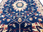 2x5 Navy and Ivory Anatolian Traditional Runner
