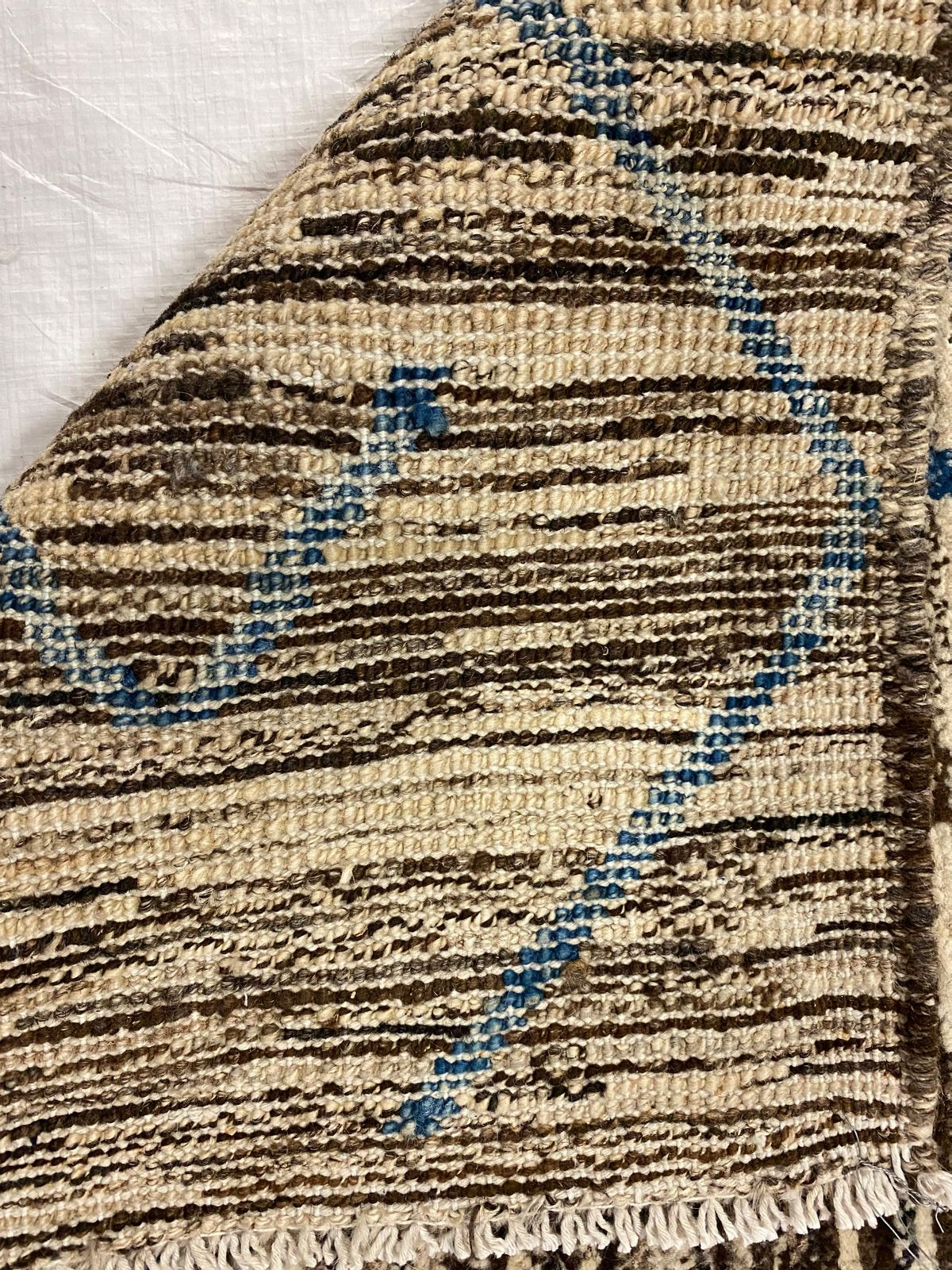 8x10 Brown and Blue Modern Contemporary Rug