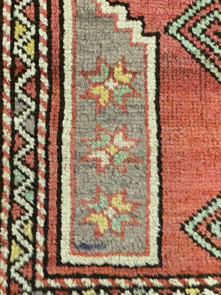 5x7 Red and Multicolor Turkish Tribal Rug