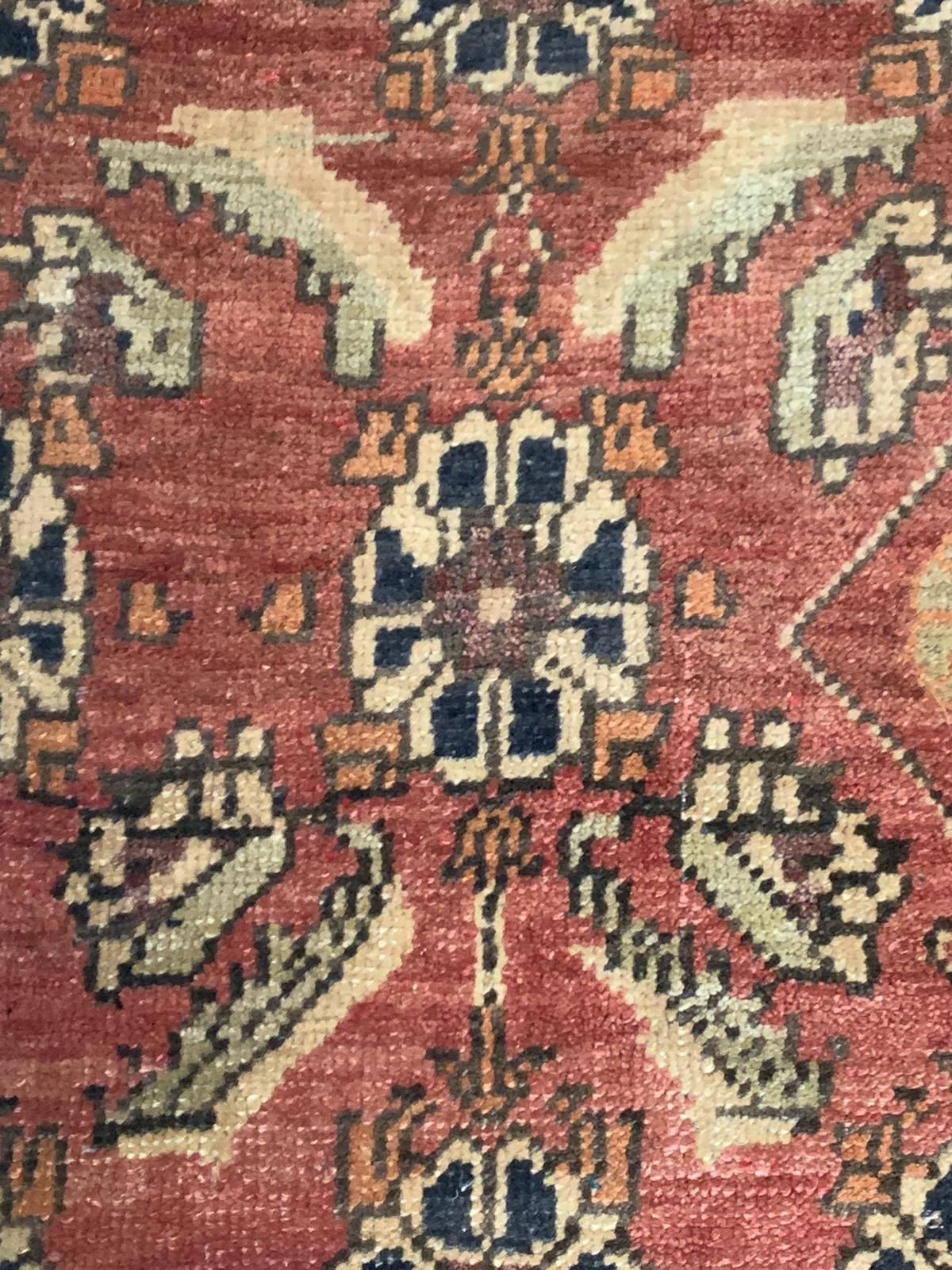 5x7 Red and Brown Turkish Tribal Rug