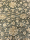 6x8 Green and Gold Turkish Oushak Rug