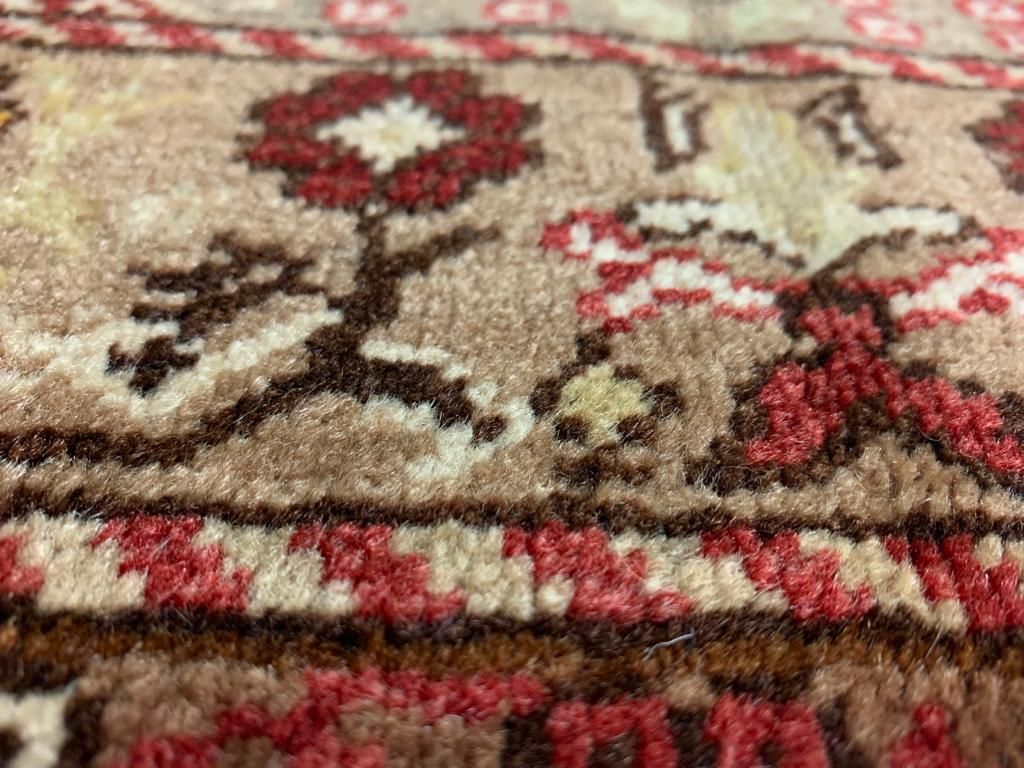 4x8 Red and Ivory Turkish Tribal Runner