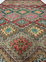 5x9 Multicolor Turkish Anatolian Rug