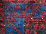 6x11 Navy and Red Turkish Tribal Rug