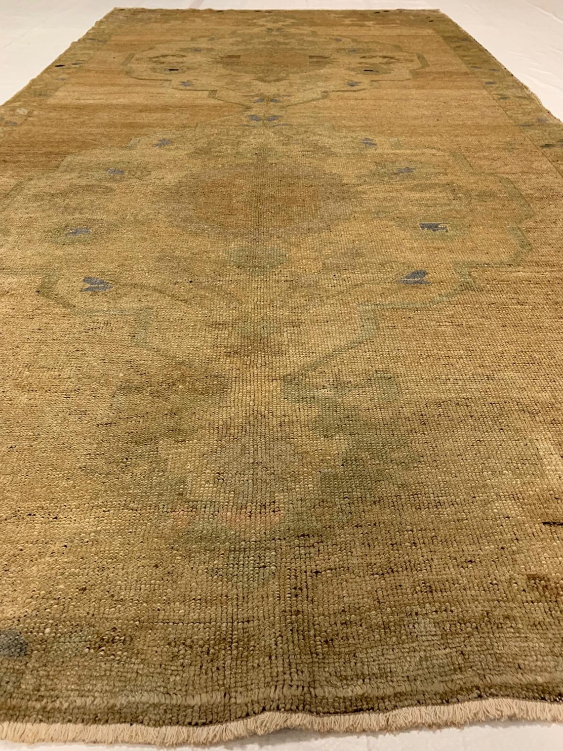 5x10 Ivory Turkish Tribal Runner