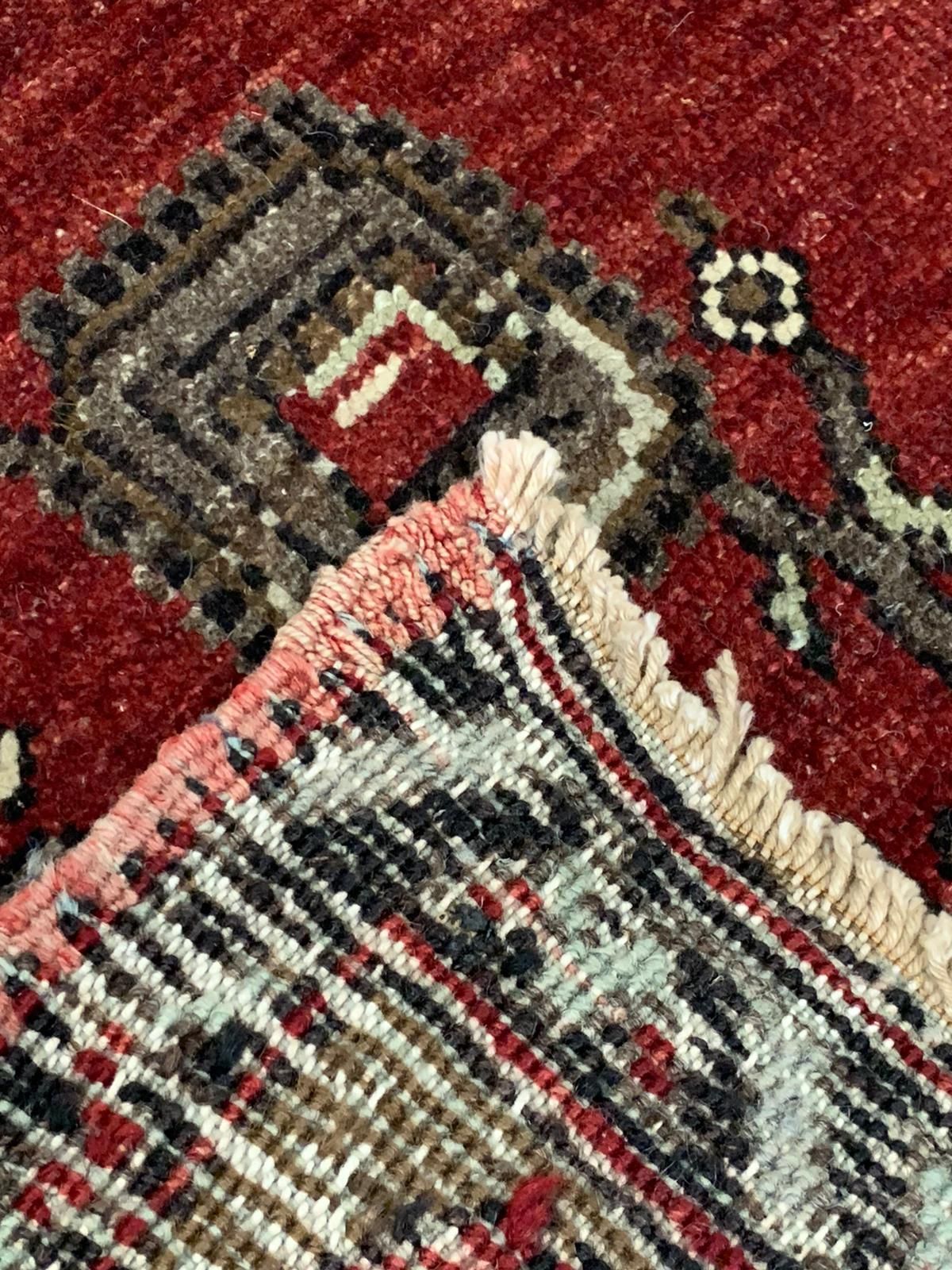 5x11 Red and Ivory Turkish Tribal Runner
