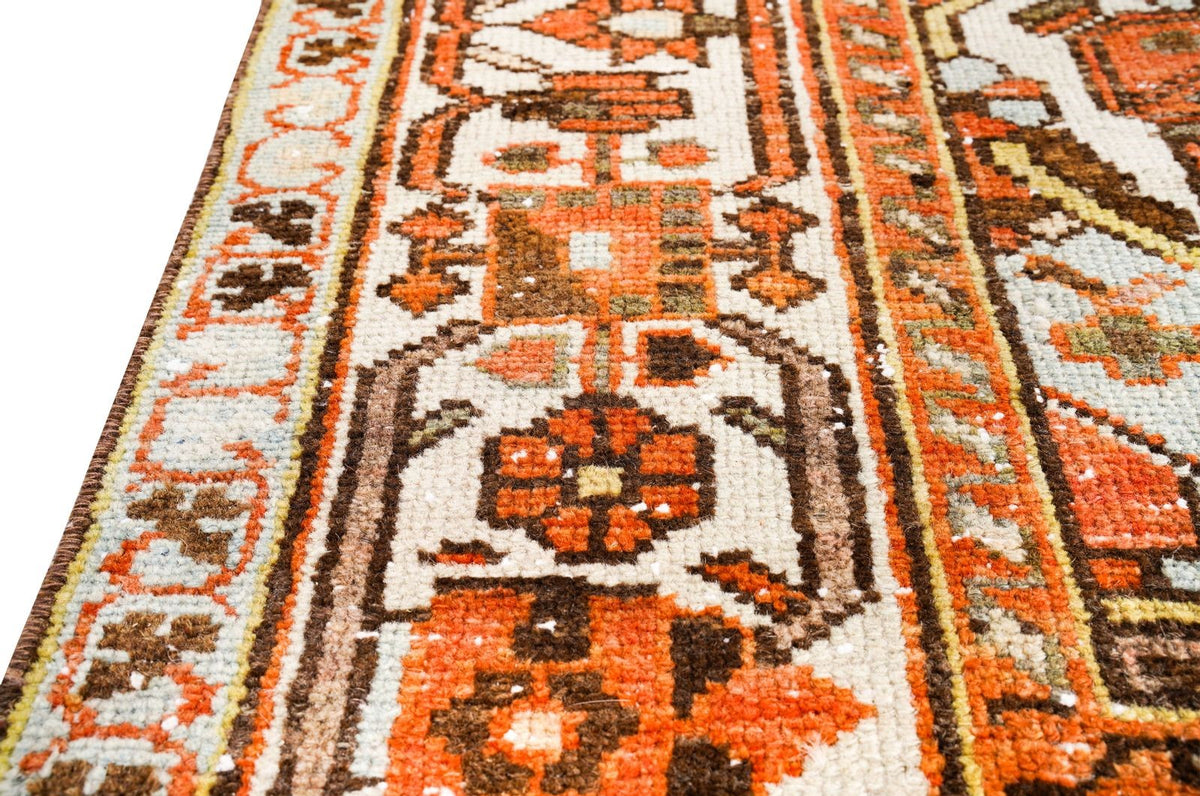 5x6 Brown and Beige Persian Rug