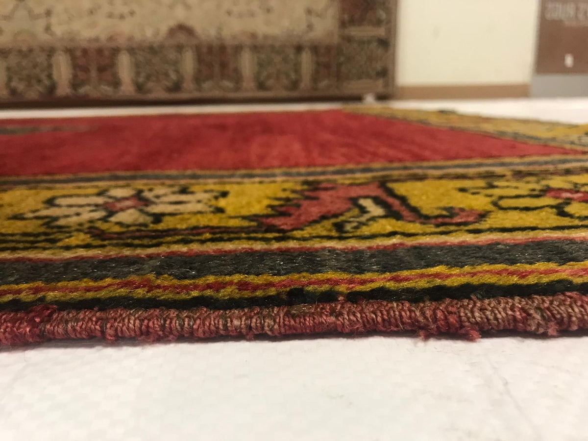 5x10 Red and Gold Turkish Tribal Runner