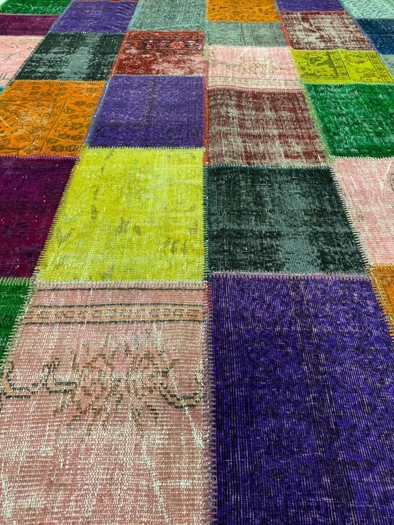 8x11 Multicolor Turkish Patchwork Rug