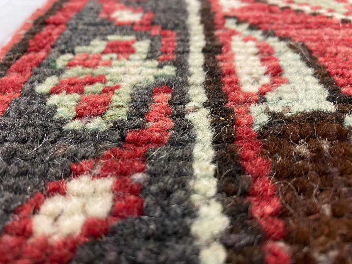 3x10 Red and Black Turkish Tribal Runner