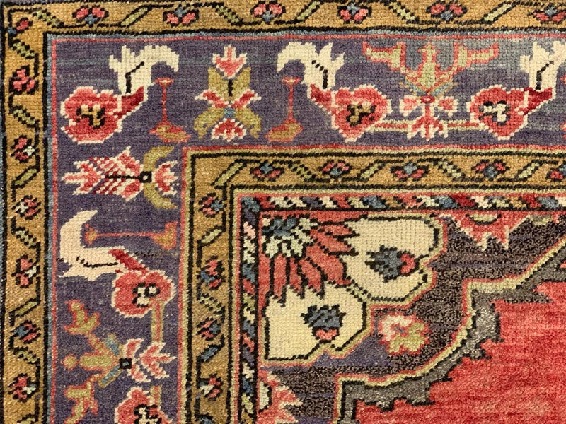 5x11 Red and Gray Turkish Tribal Runner