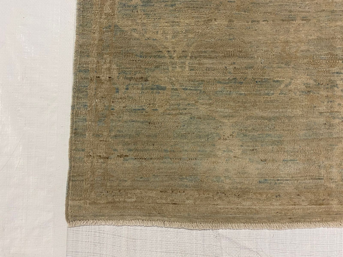 6x9 Blue and Ivory Persian Rug