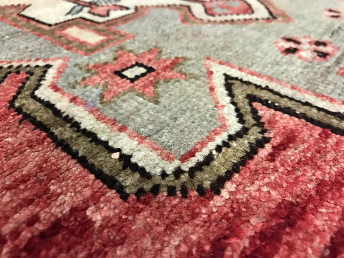 5x12 Rust and Gray Turkish Tribal Runner