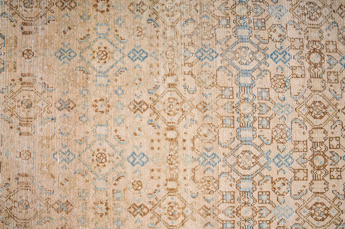 4x7 Beige and Blue Persian Rug