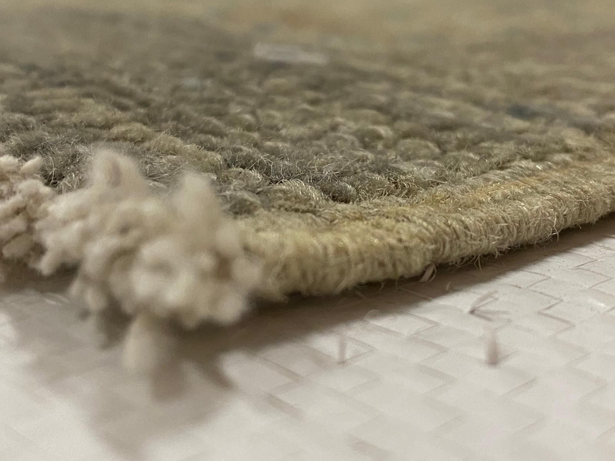 6x9 Gray and Ivory Turkish Oushak Rug