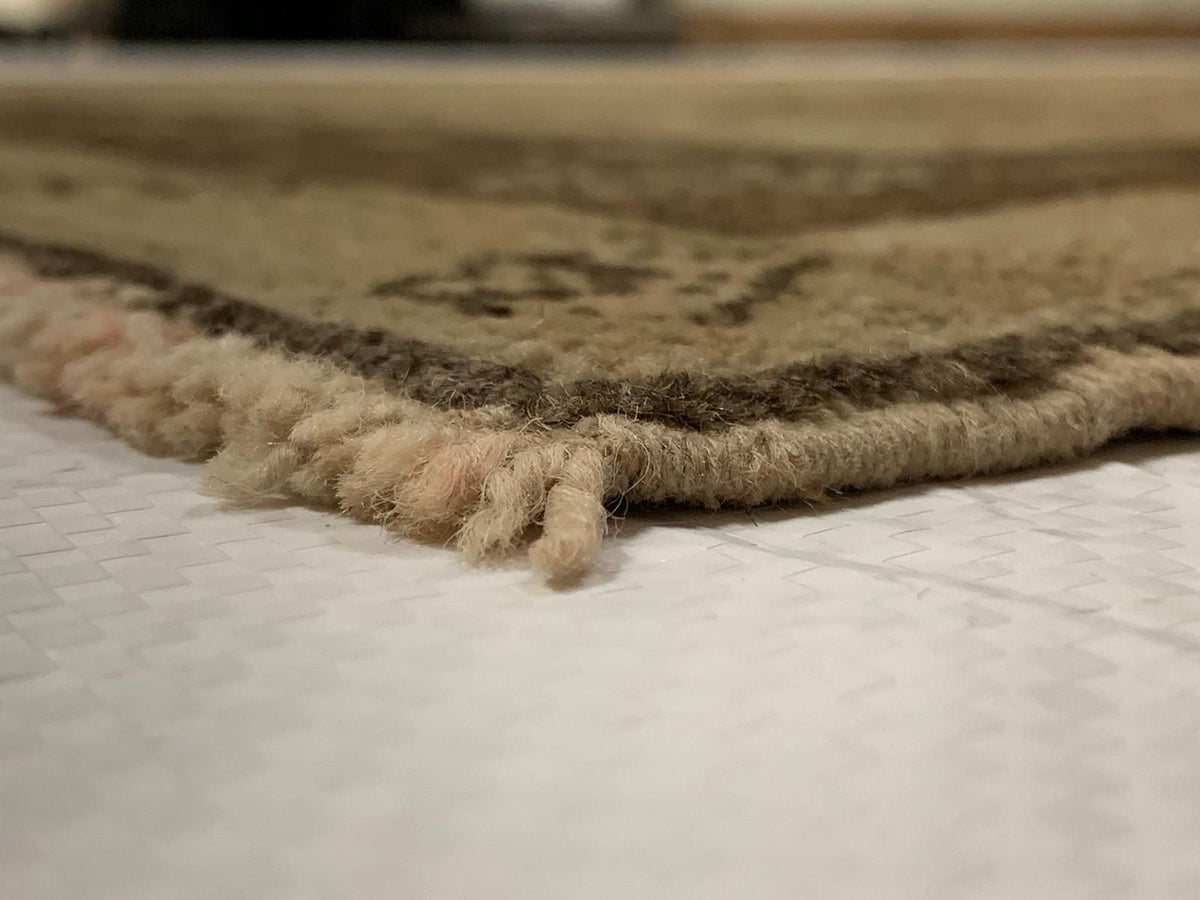 5x11 Ivory and Brown Turkish Tribal Runner
