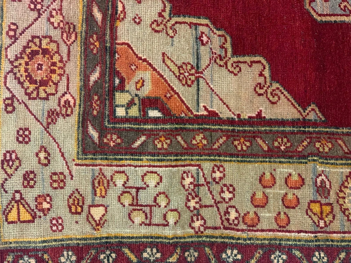 5x11 Red and Blue Anatolian Turkish Tribal Runner