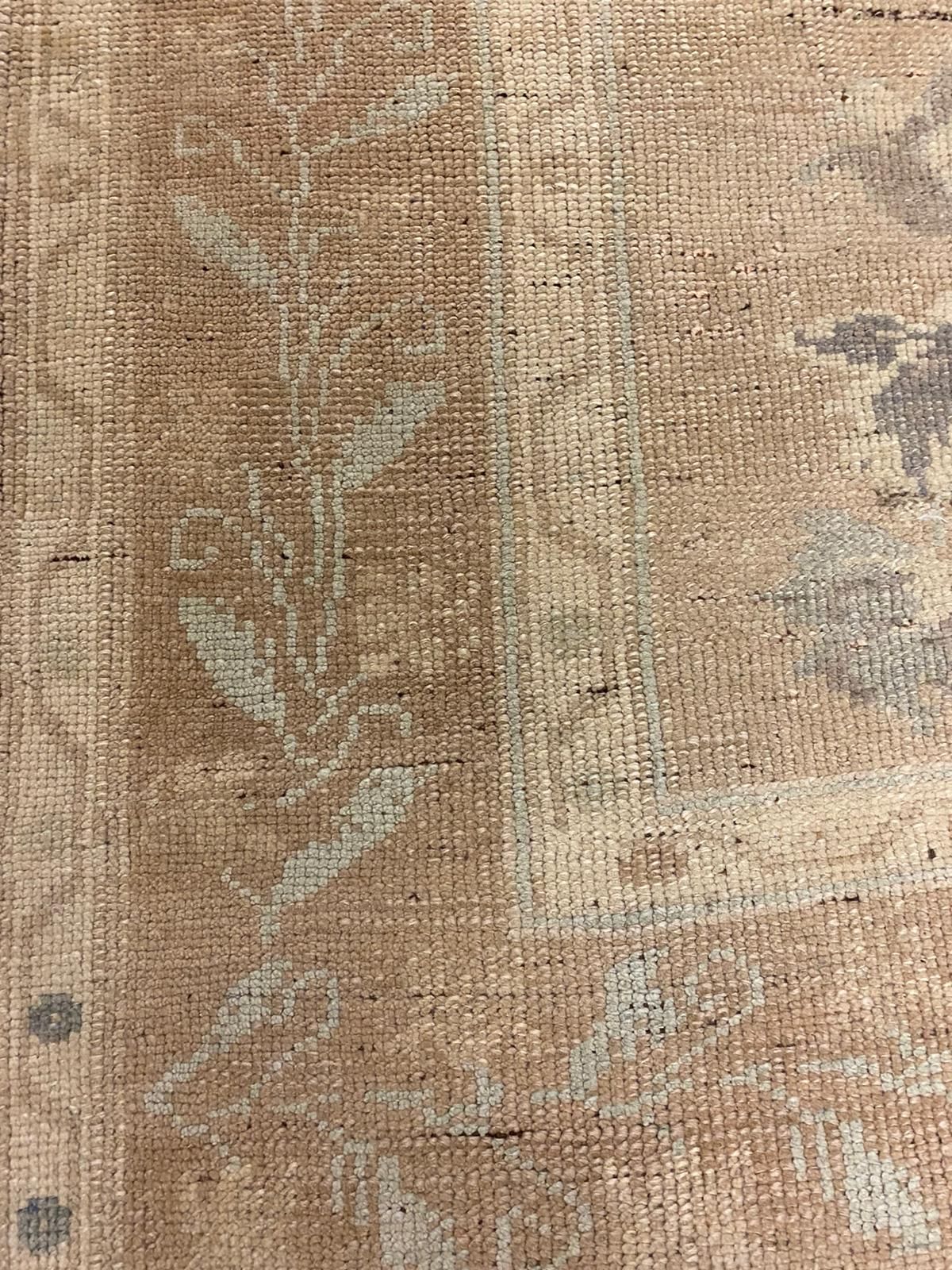 5x9 Brown and Green Turkish Tribal Rug