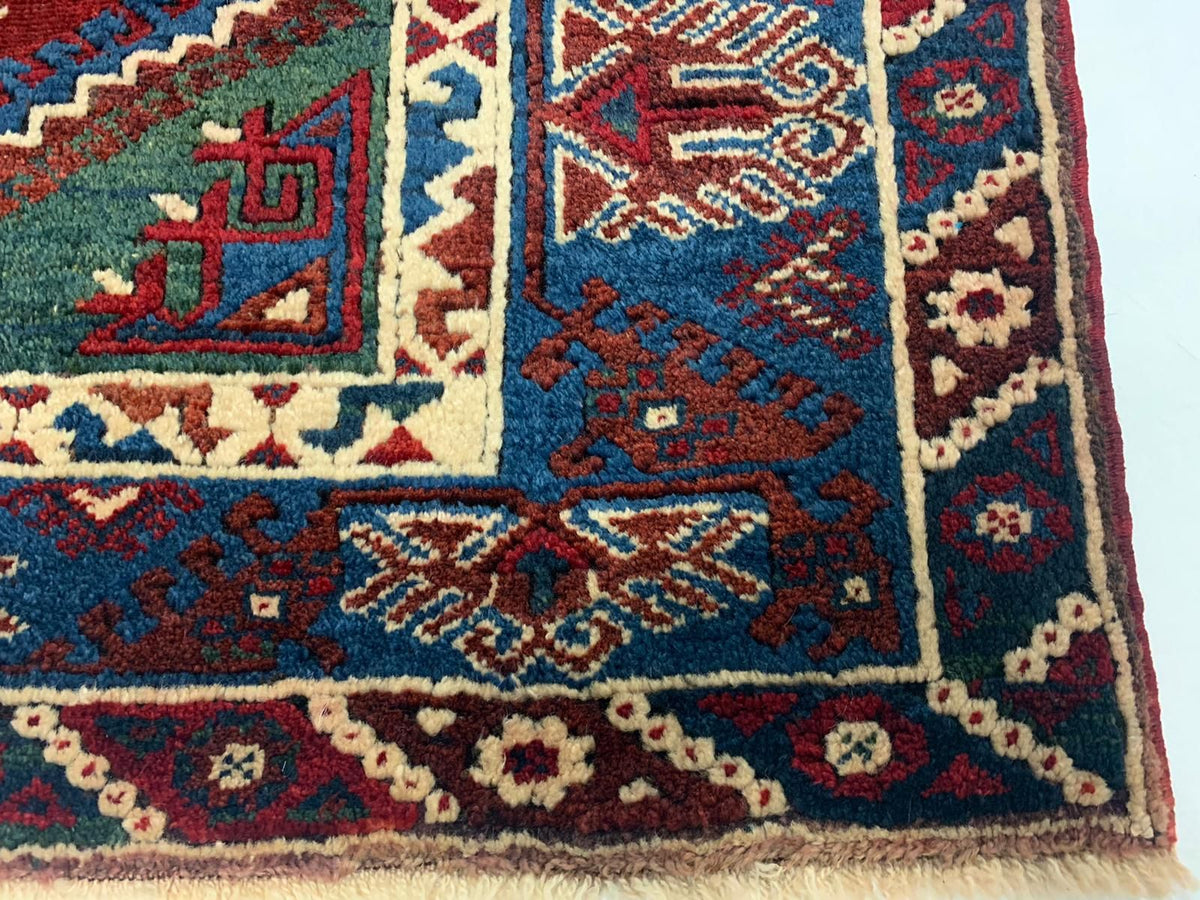 10x14 Navy and Red Traditional Rug