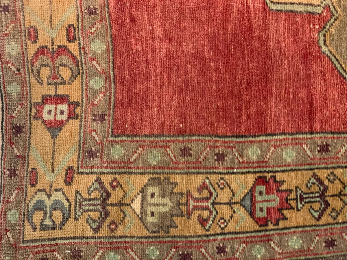 5x11 Rust and Ivory Turkish Tribal Runner
