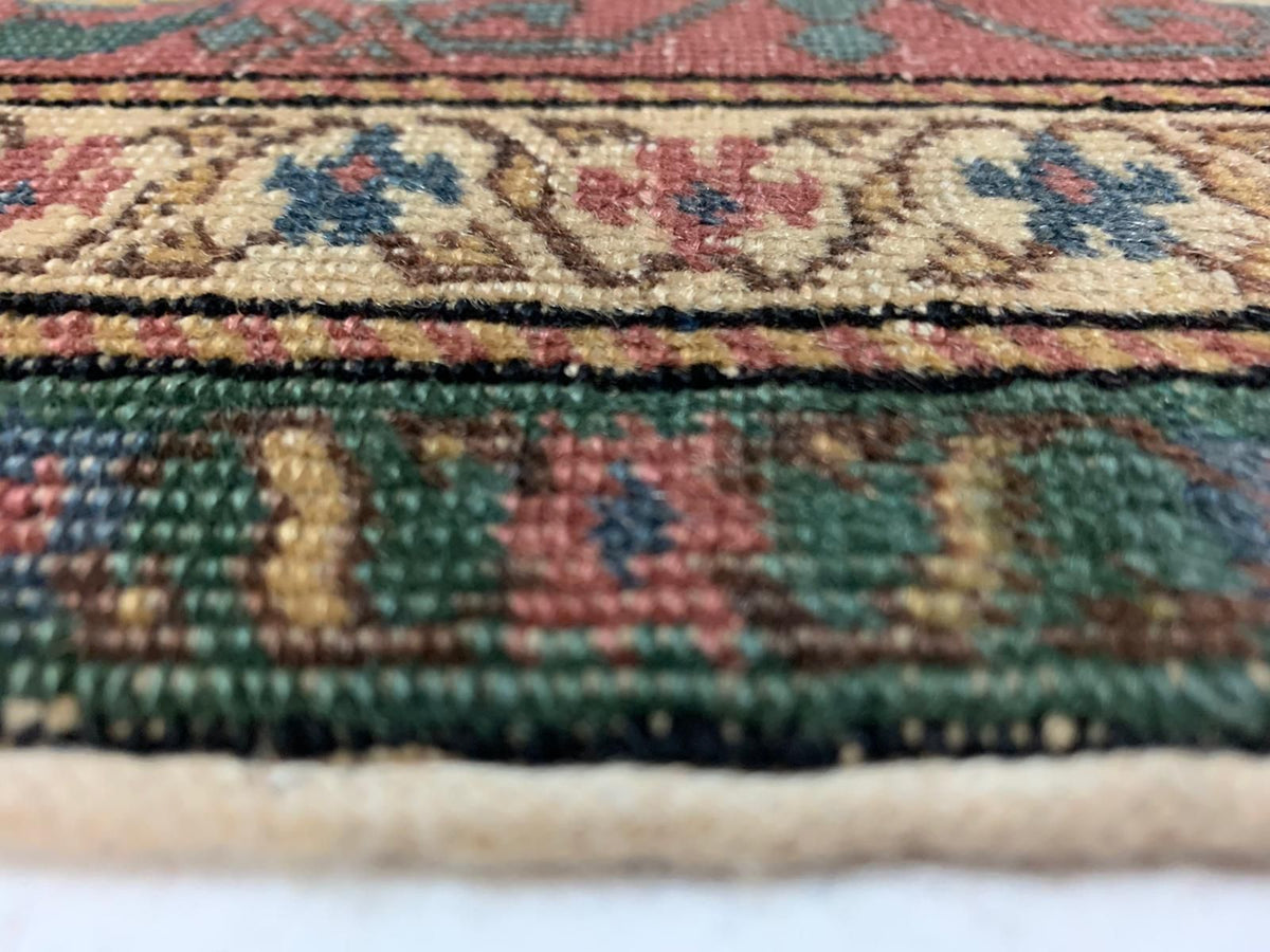 7x10 Navy and Red Turkish Traditional Rug