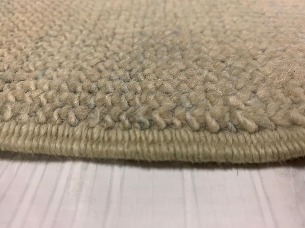 3x12 Light Blue and Beige Turkish Oushak Runner