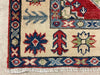 3x10 Red and Ivory Kazak Tribal Runner