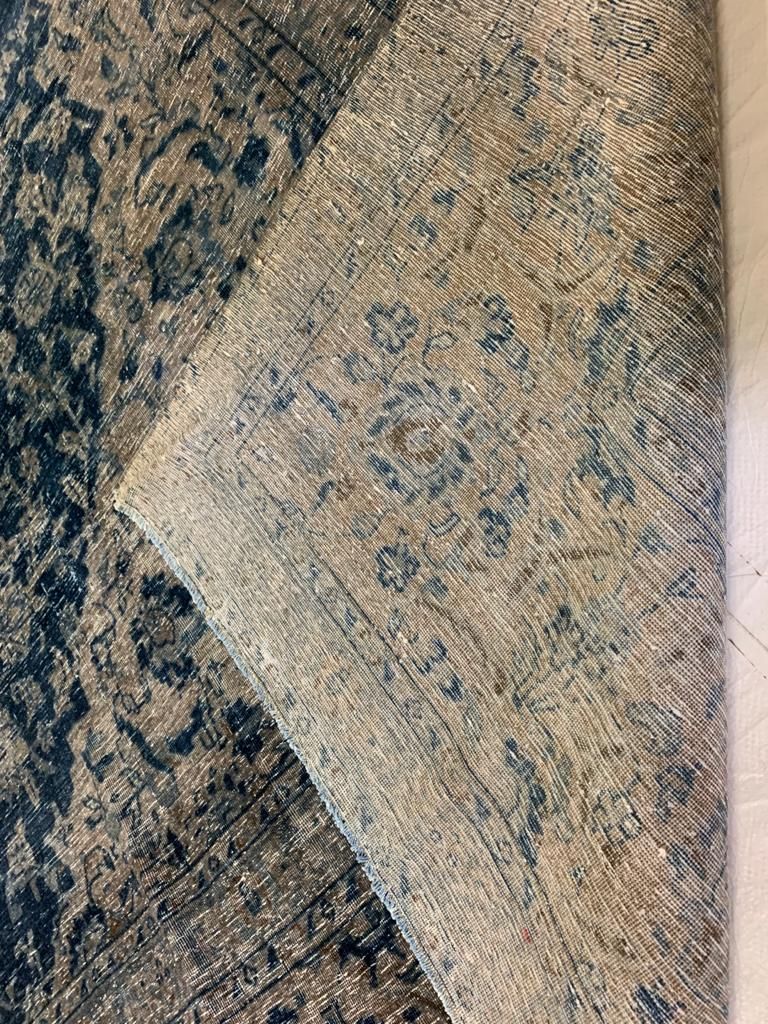 11x16 Navy Blue and Gray Persian Traditional Rug