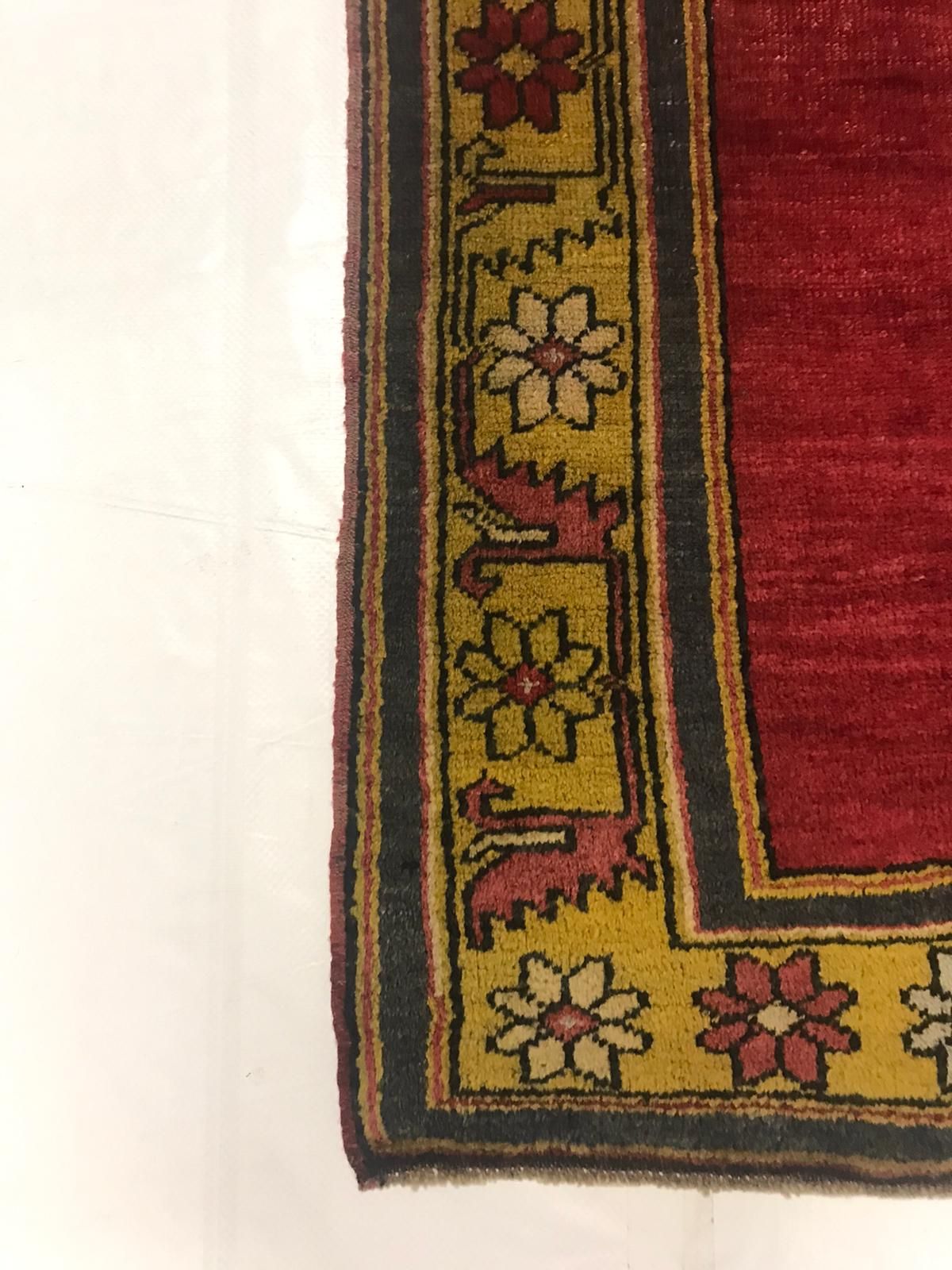 5x10 Red and Gold Turkish Tribal Runner