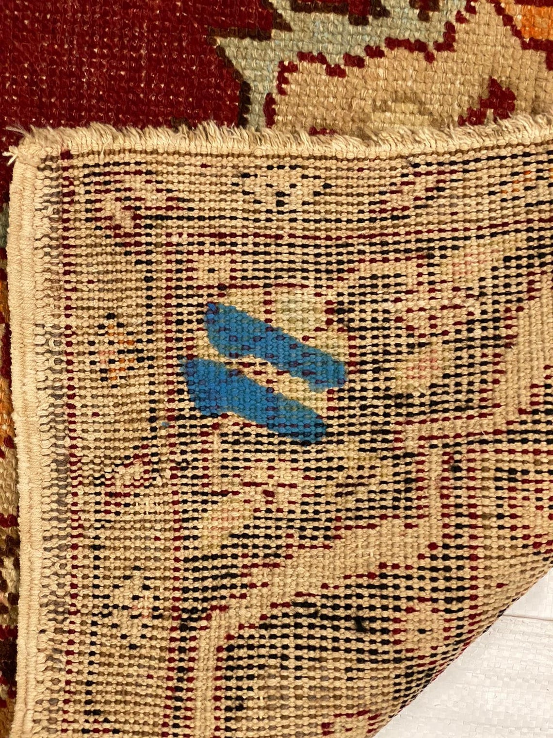 4x8 Red and Brown Turkish Tribal Runner