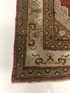 Vintage Handmade 5x12 Red and Ivory Anatolian Turkish Tribal Distressed Area Runner