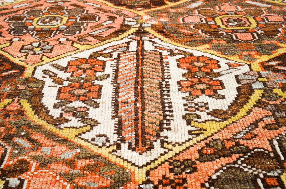 5x6 Brown and Beige Persian Rug