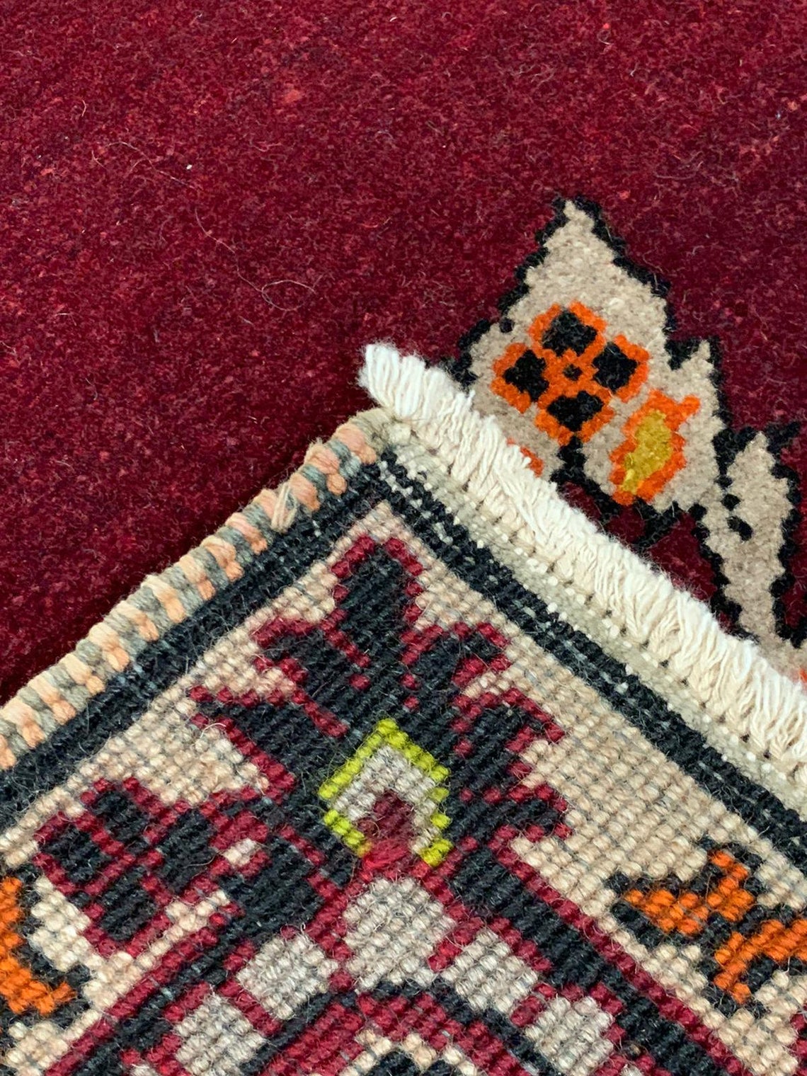 6x11 Red and Black Turkish Tribal Rug