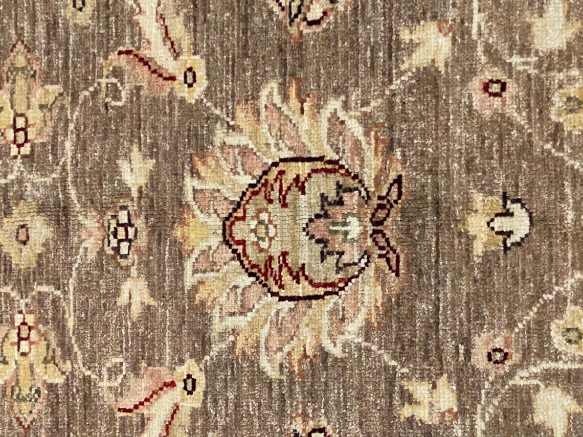 5x8 Gray and Brown Turkish Traditional Rug