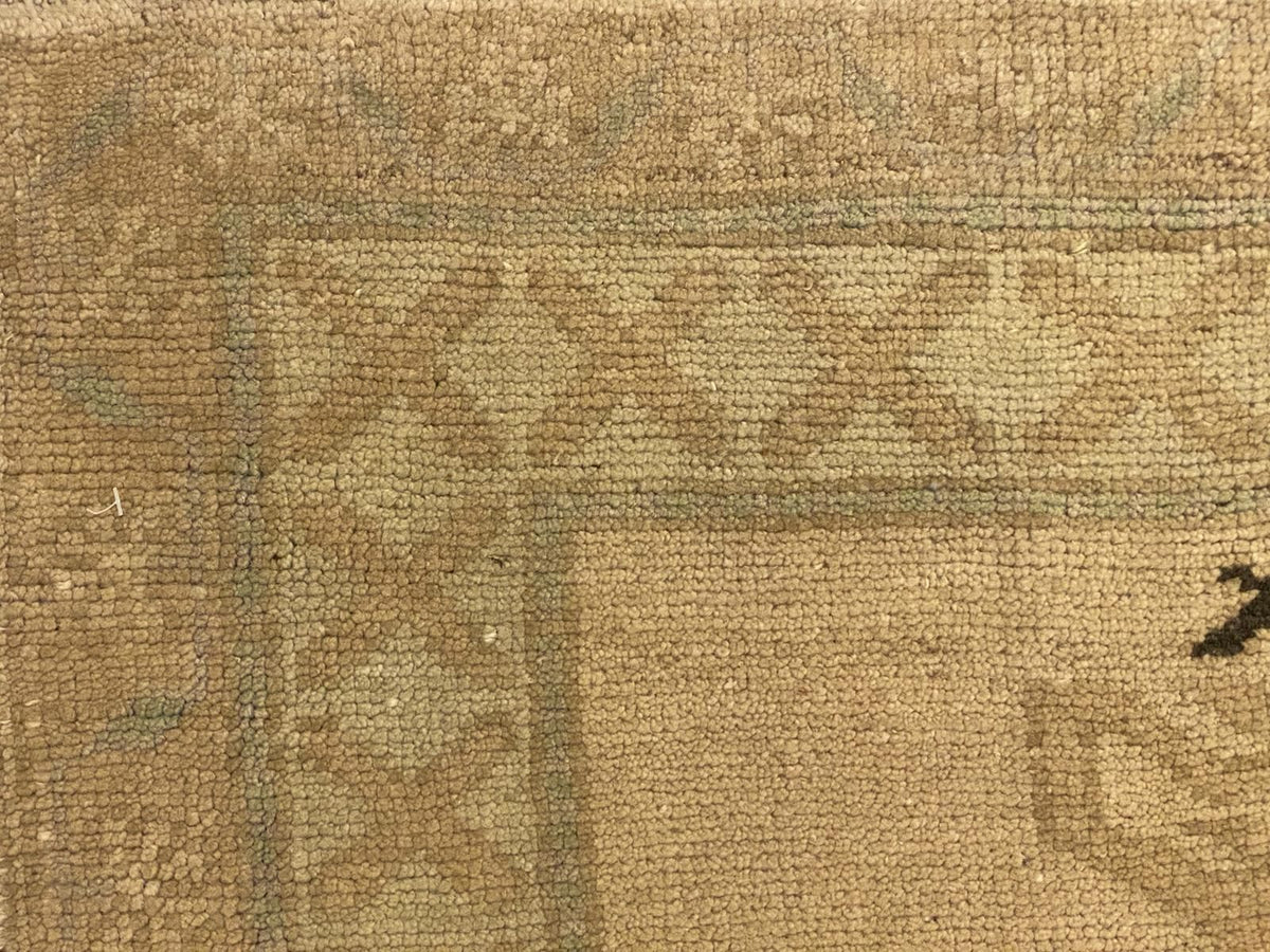 5x8 Black and Ivory Turkish Tribal Rug