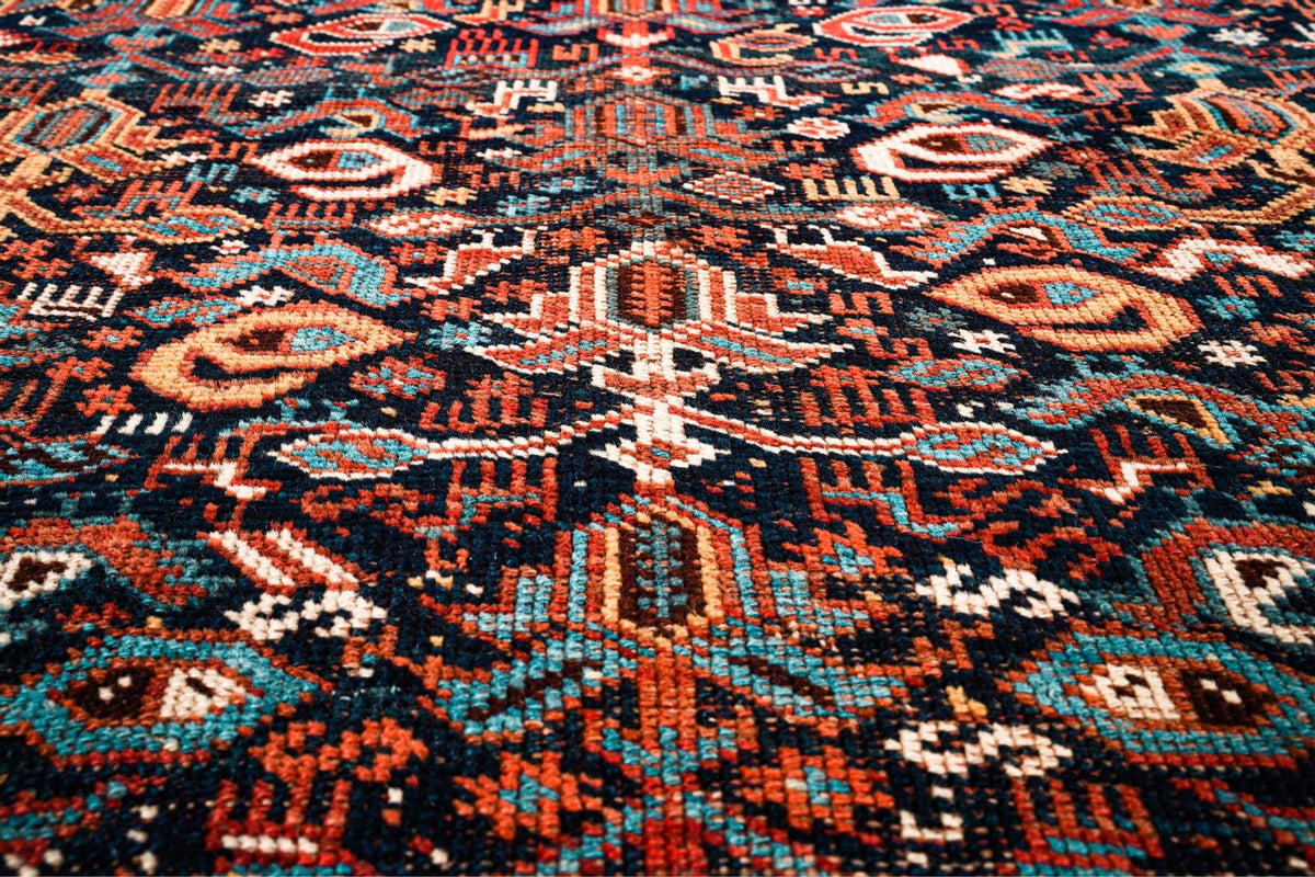 6x7 Brown and Brown Persian Tribal Rug