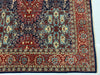 7x10 Navy and Red Turkish Silk Rug