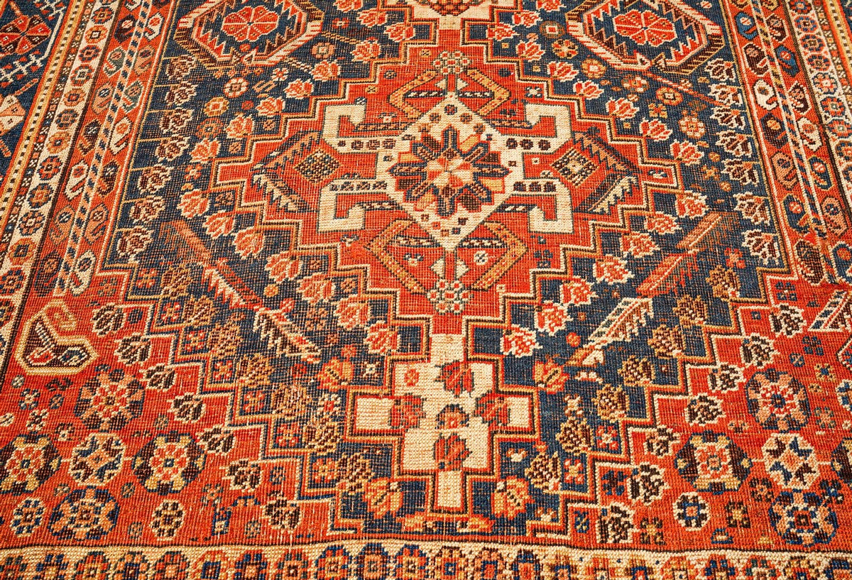 4x7 Brown and Rust Persian Rug