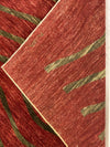 6x7 Red and Green Modern Contemporary Rug