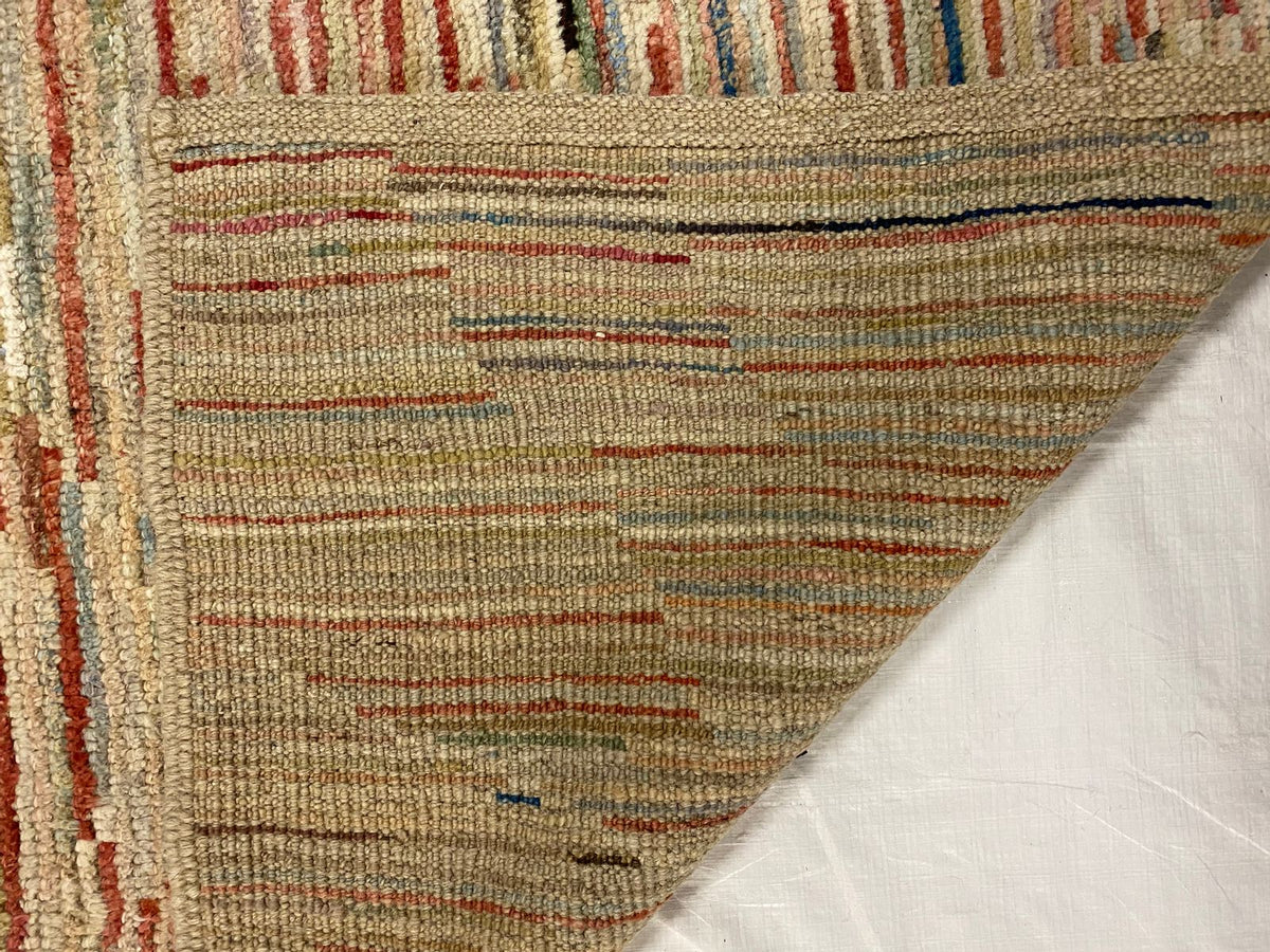 10x12 Pink and Beige Modern Contemporary Rug