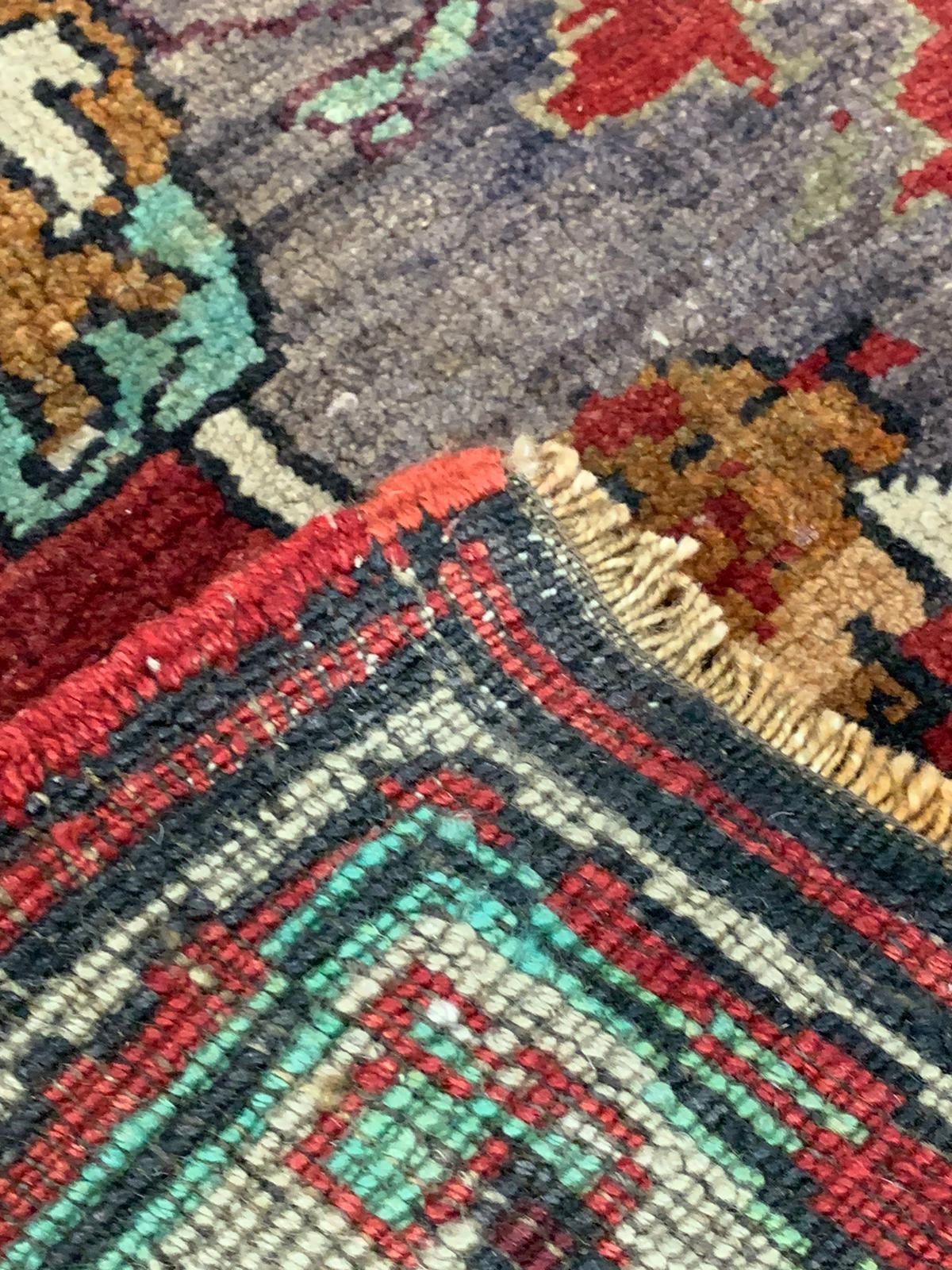 5x12 Red and Brown Turkish Tribal Runner