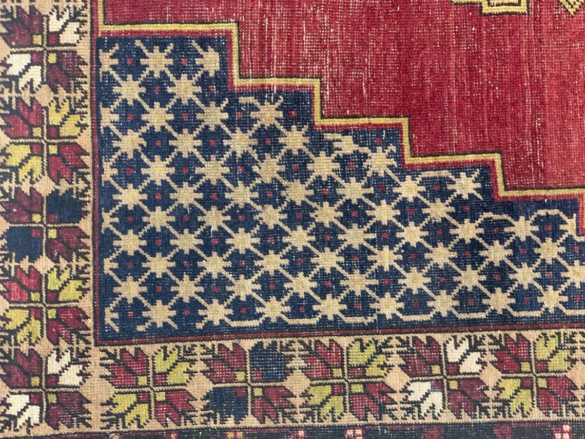 5x11 Red and Gold Turkish Tribal Runner