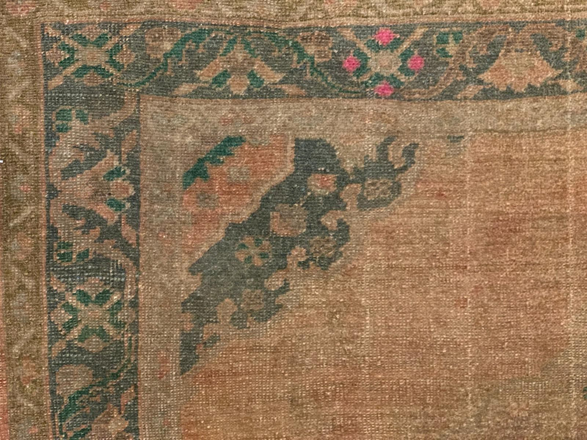 5x11 Camel and Green Turkish Tribal Runner