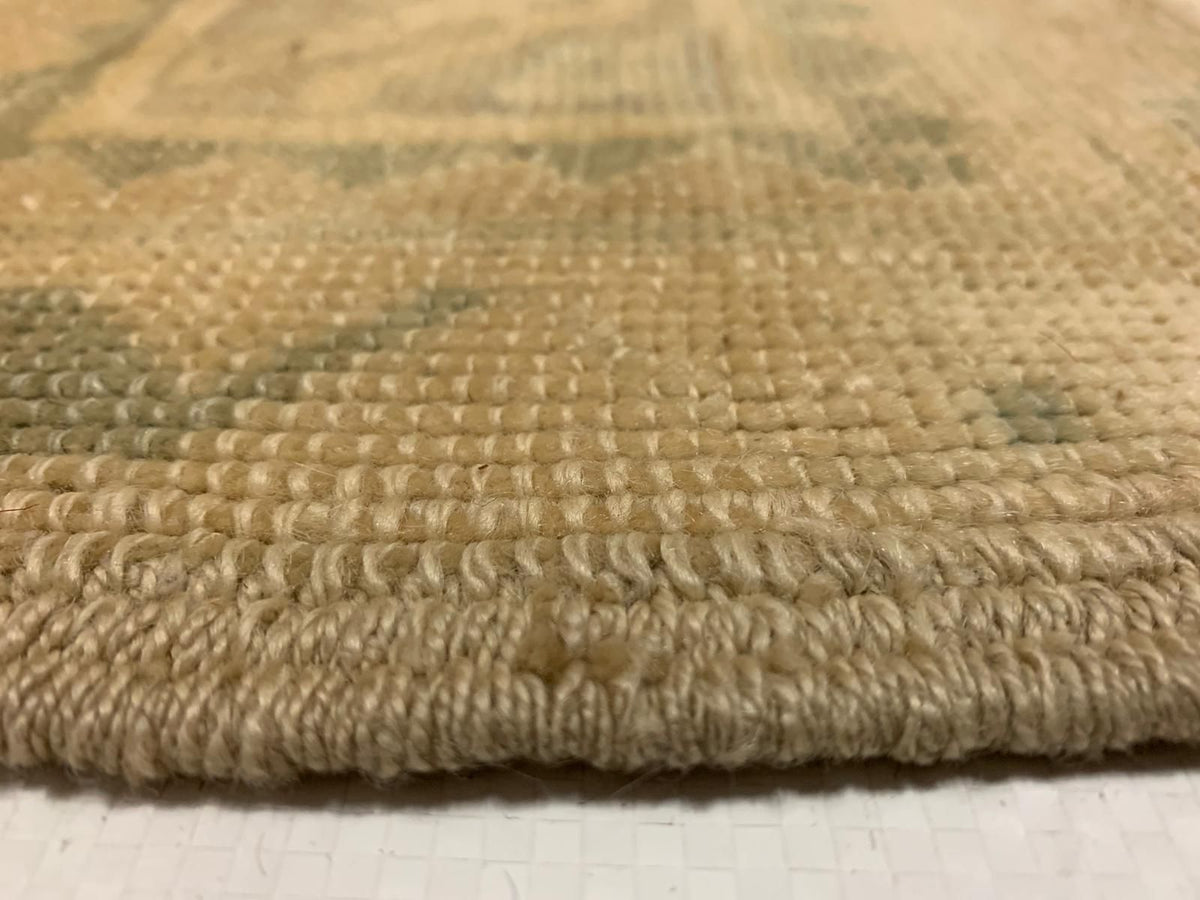 6x9 Gold and Blue Turkish Tribal Rug