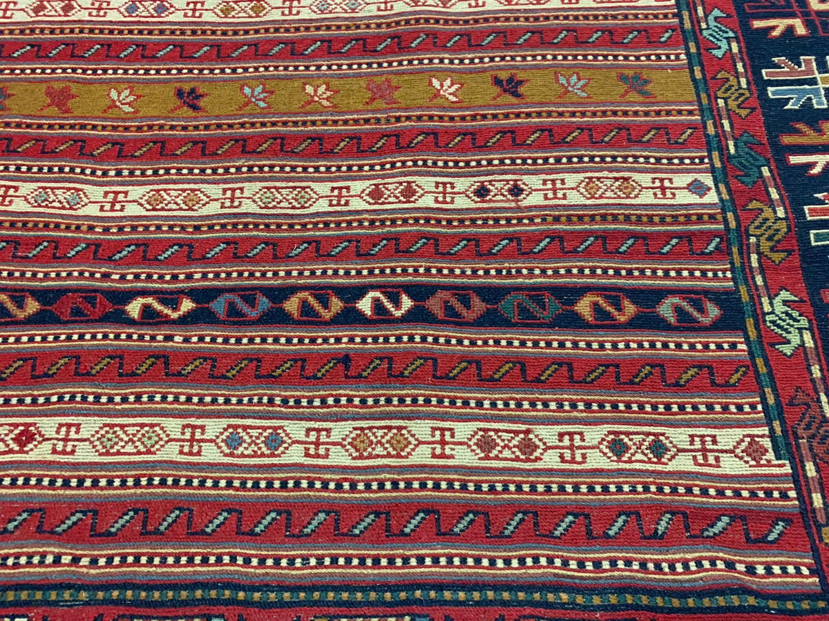 7x10 Multicolor Turkish Patchwork Rug