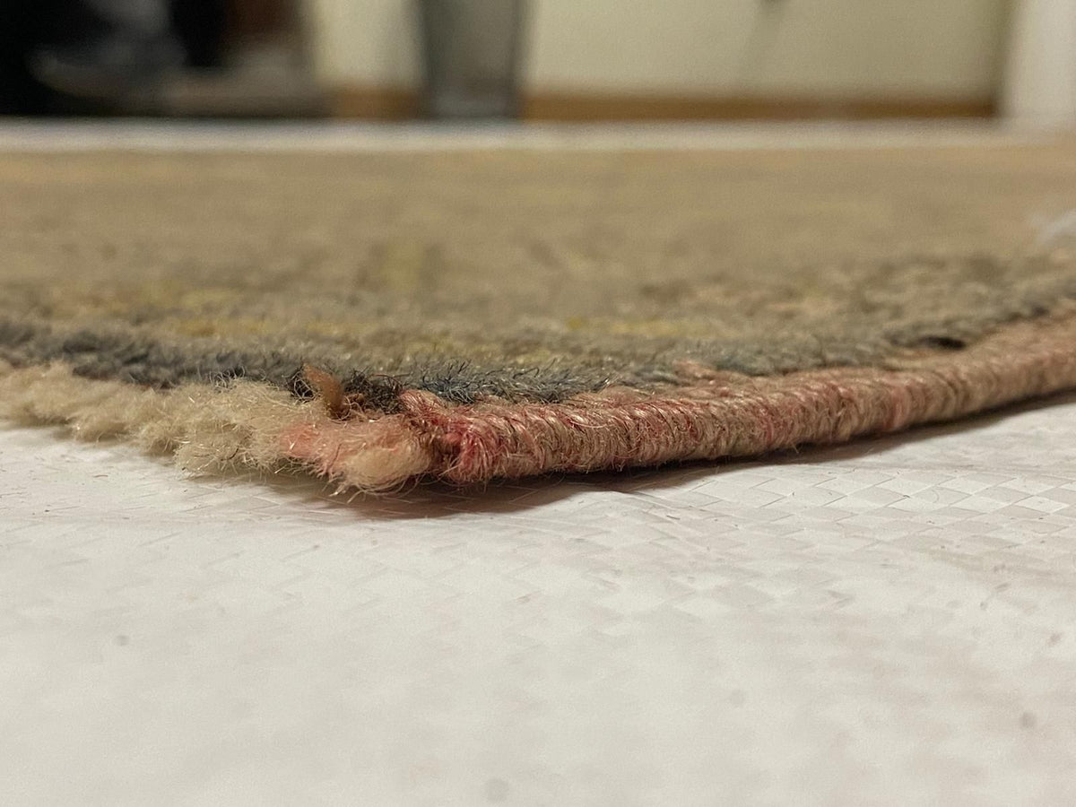 4x8 Pink and Green Turkish Tribal Rug