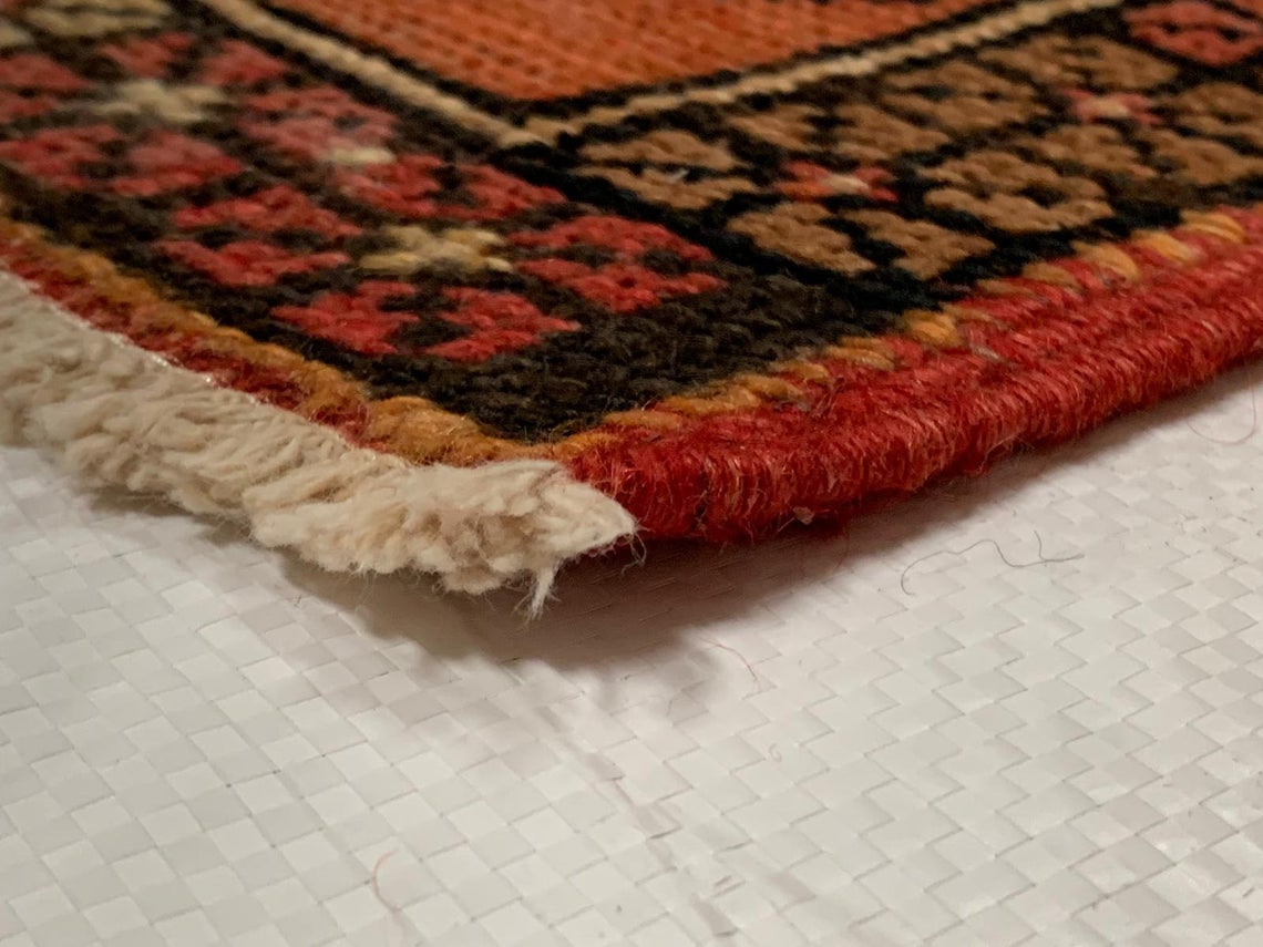 5x11 Red and Gold Turkish Tribal Runner