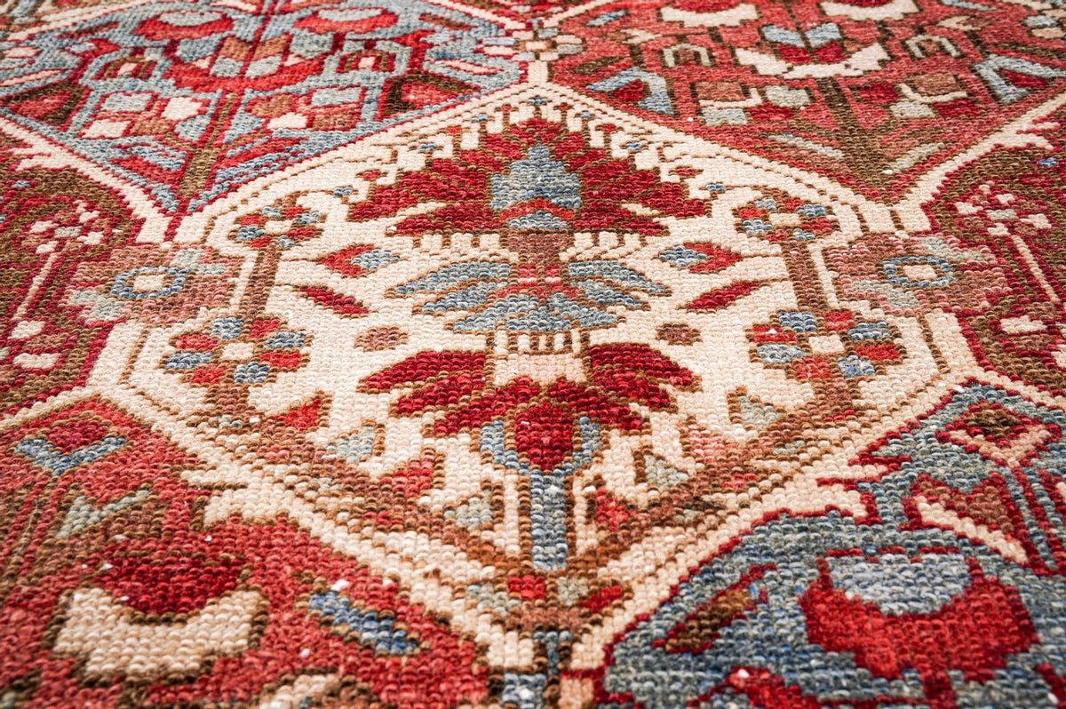 5x7 Red and Beige Persian Rug