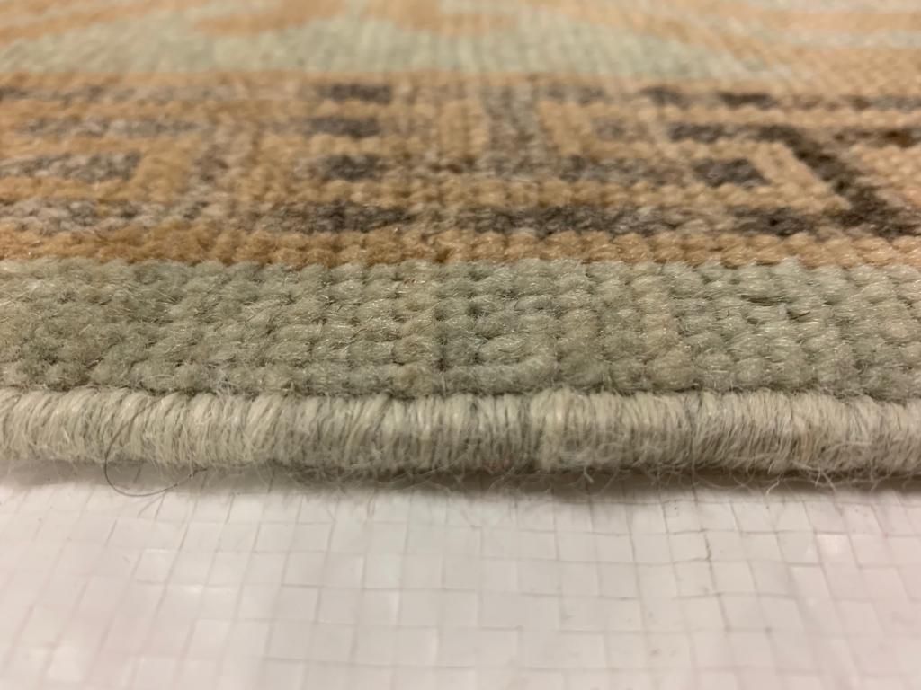 8x10 Brown and Blue Turkish Tribal Rug